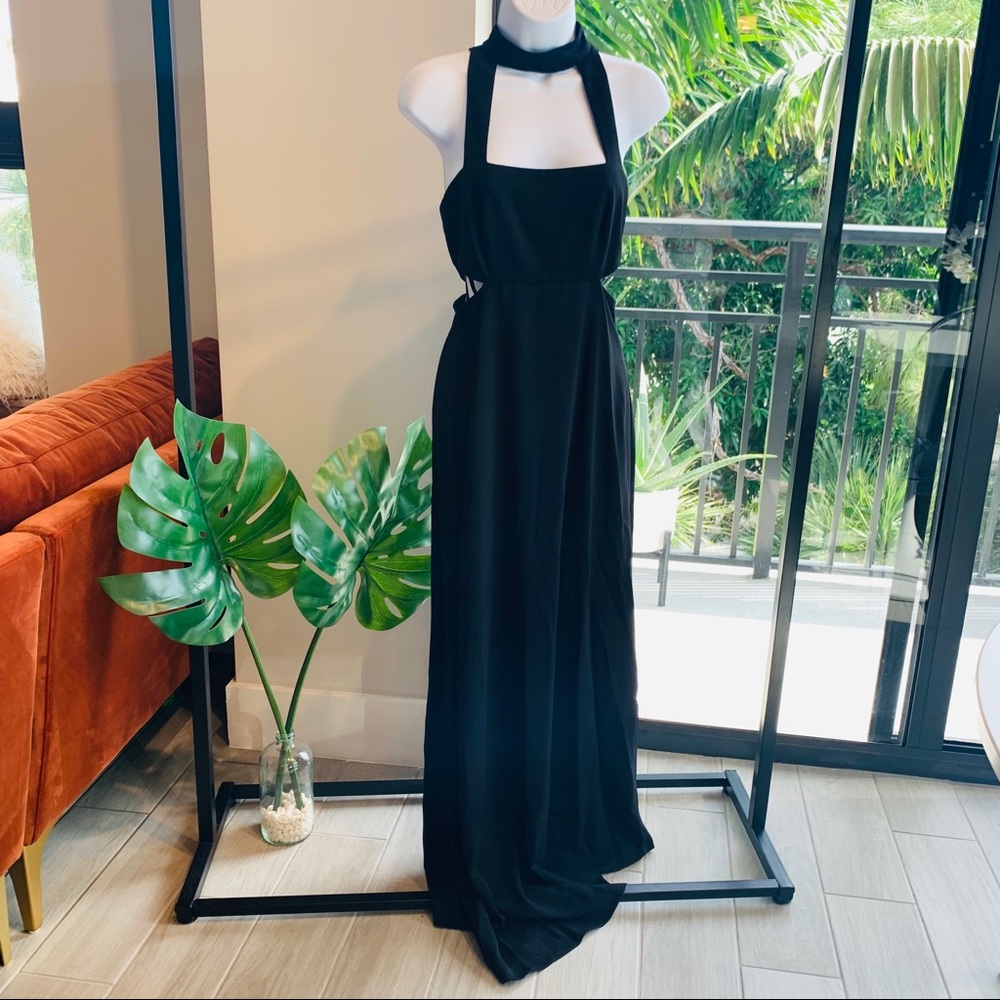 JILL JILL STUART Black Cut Gown